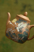 太白醉酒·全手工  /高工蒋锡坤作品/容量200cc/原矿段泥 作品秀巧俊美，线条流畅