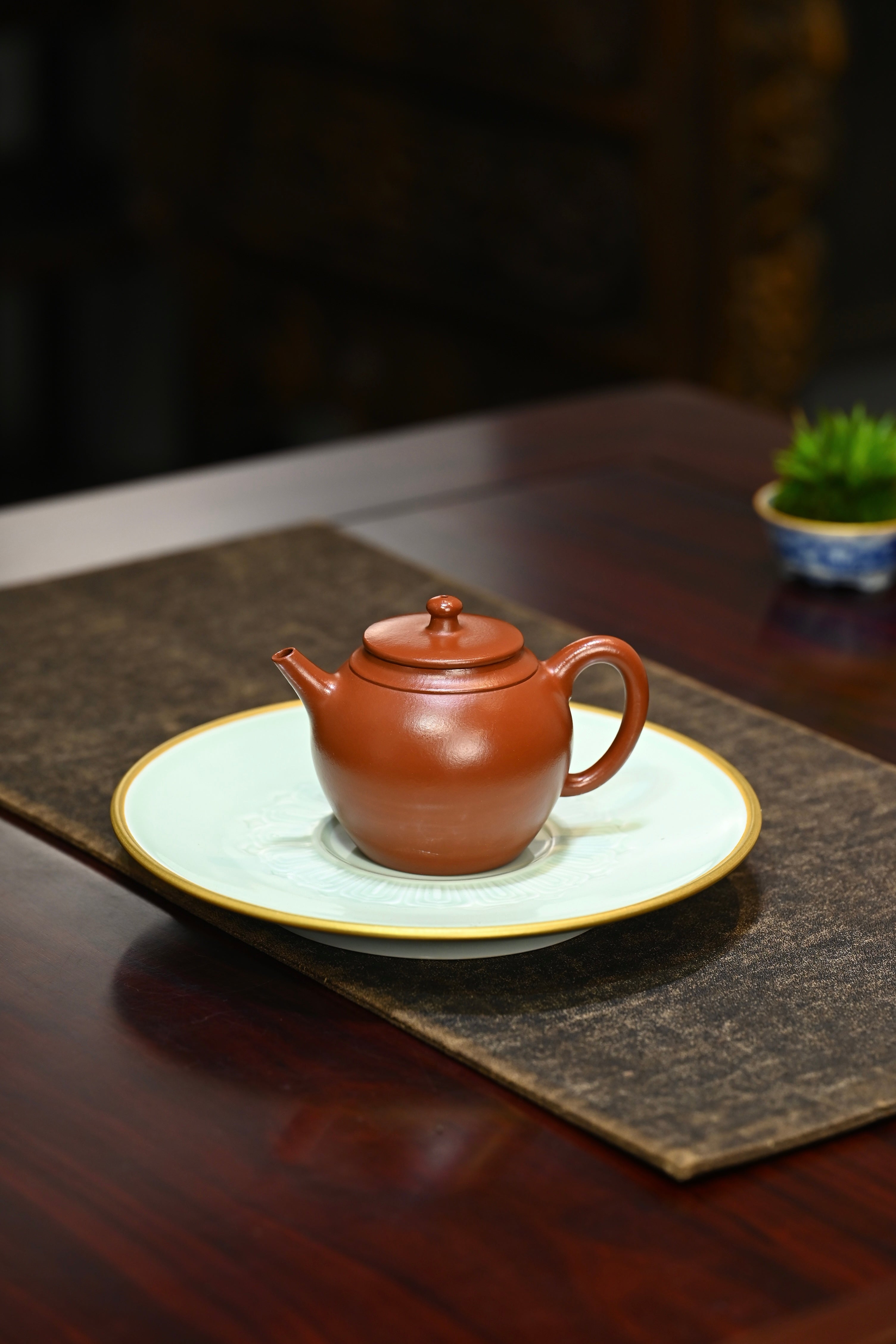 婷韵·原创作品/范泽锋夫人国高工汤宣武作品 /容量170cc/龙德堂大红袍