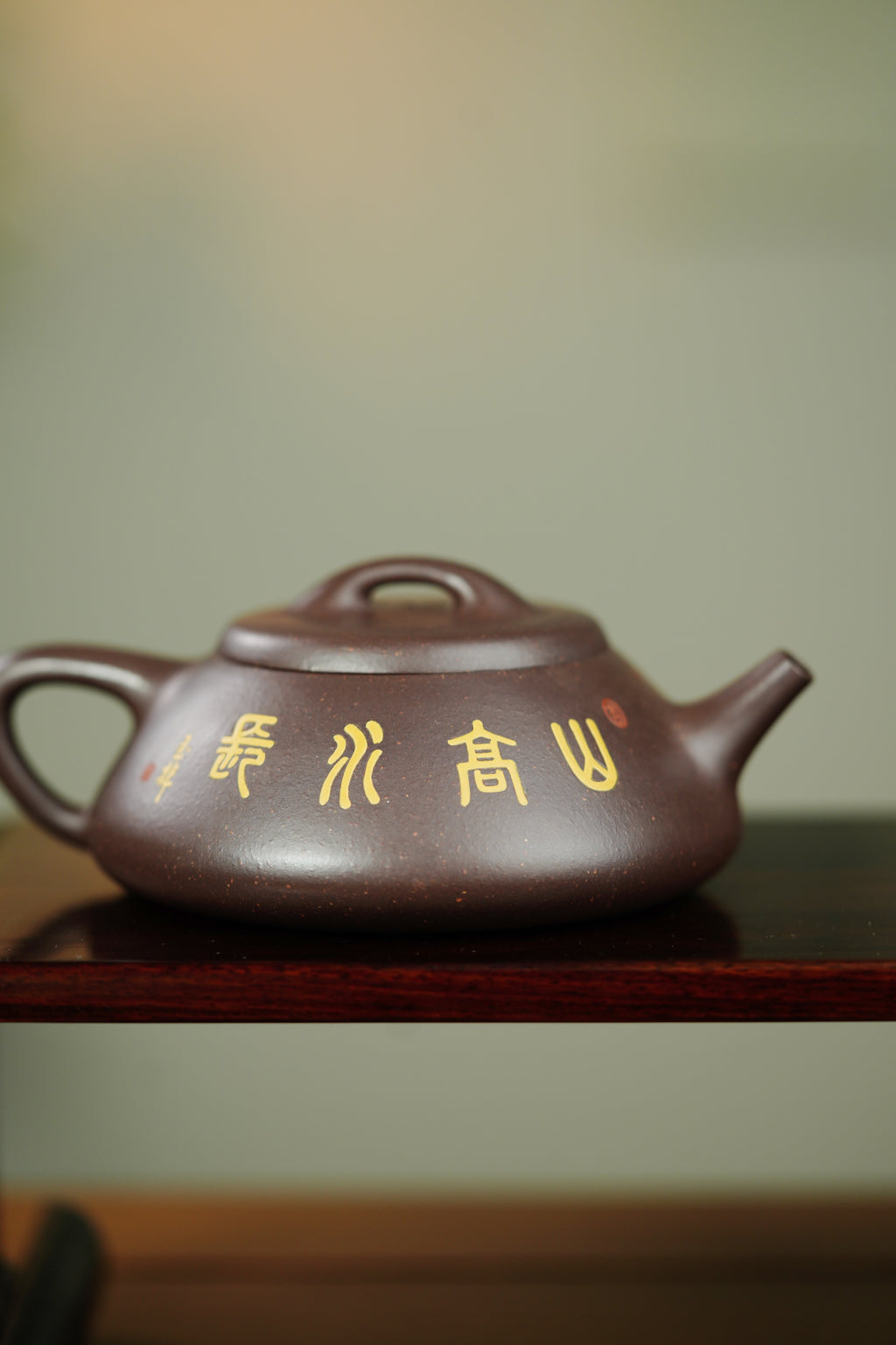 【双泰斗合璧·紫砂史巅峰】紫砂界天花板｜何光宏·邱玉林双宗师联袂创作《纳瓢》原矿极品老紫泥·230cc