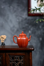 研高重器 大师佳作！《筋纹宫灯》 作者：高建中 研究员级高级工艺美术师 原矿大红袍，220cc