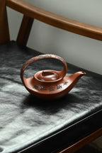 曲壶·全手工 （双证书）/高工蒋锡坤作品 /中央美院教授南景黎装饰/容量520cc/景舟红泥