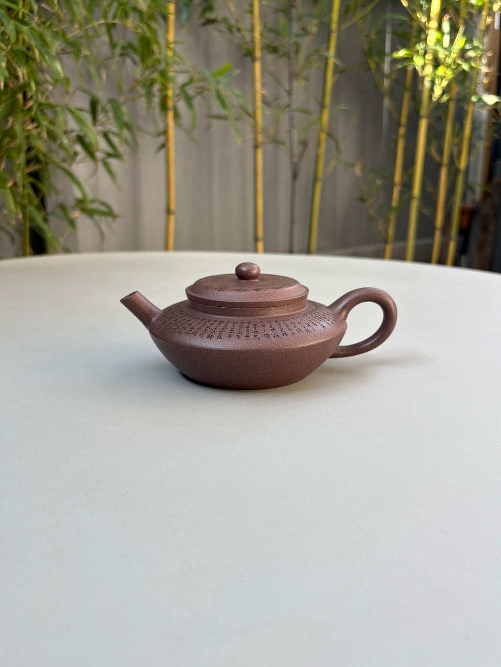 一器藏心经·紫砂纳万福｜郑求标大师｜心经至尊藏品《虚扁壶》原矿极品老紫泥·220cc