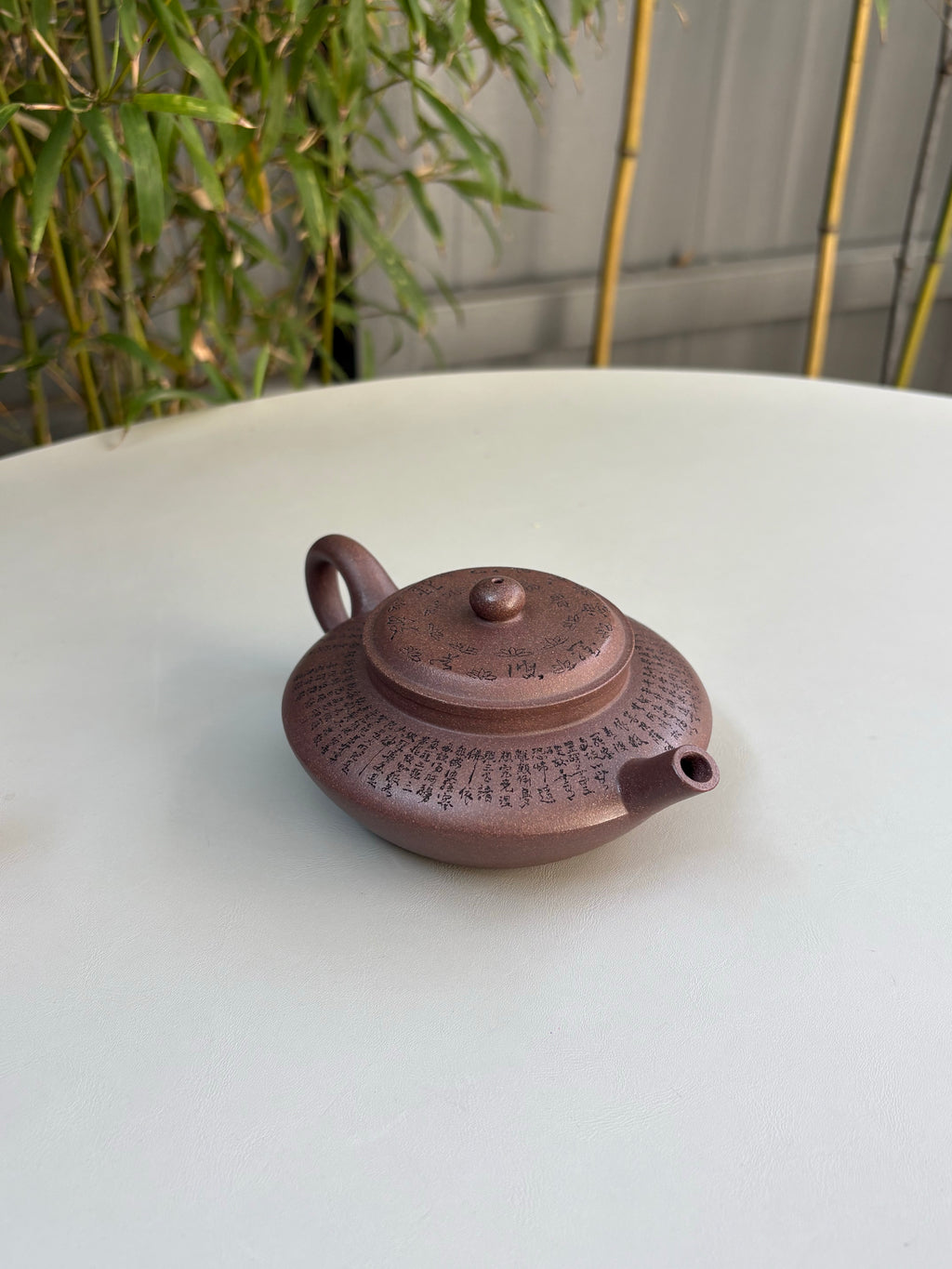 一器藏心经·紫砂纳万福｜郑求标大师｜心经至尊藏品《虚扁壶》原矿极品老紫泥·220cc