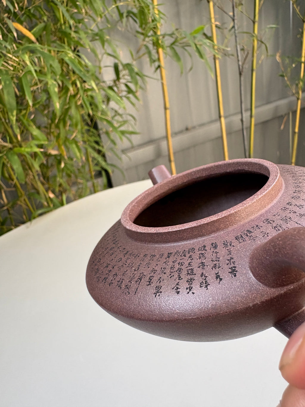 一器藏心经·紫砂纳万福｜郑求标大师｜心经至尊藏品《虚扁壶》原矿极品老紫泥·220cc
