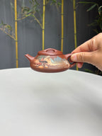 【双泰斗合璧·紫砂史巅峰】紫砂界天花板｜何光宏·邱玉林双宗师联袂创作《溪山石瓢壶》原矿极品底槽清·130cc