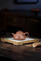【孔雀石瓢】 制壶：范俊华 国家级工艺美术师) 泥料：原矿老段泥 容量：200cc