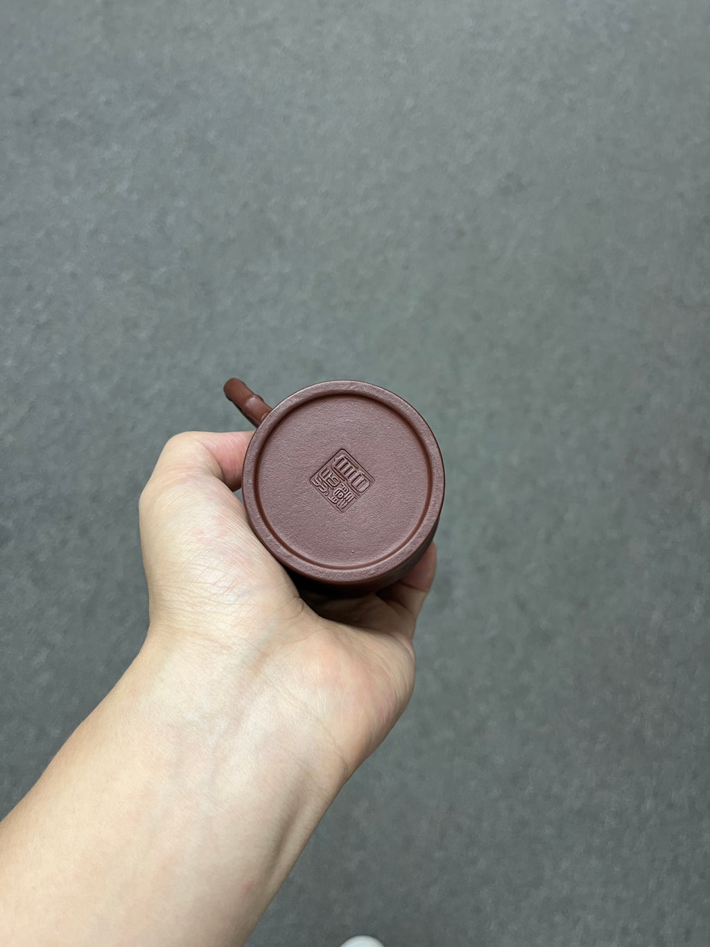 实拍【竹节·紫砂盖杯】 原矿优质紫泥·190cc（满）