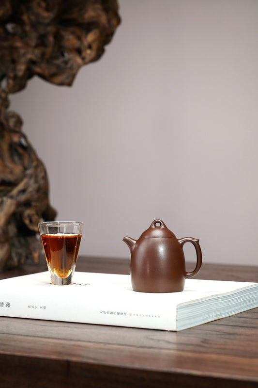 【小秦权·把玩器】 原矿极品老紫泥·120cc·9孔