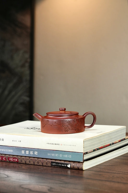 【梅花·周盘】 原矿优质段泥（柴烧）·180cc·9孔