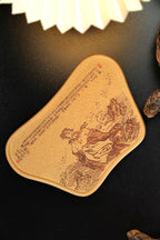 茶客必入【干泡台·壶承】 原矿极品段泥·总长21.5cm·总宽14.2cm  国家级工艺美术师司磊刻绘装饰，《念奴娇·赤壁怀古》