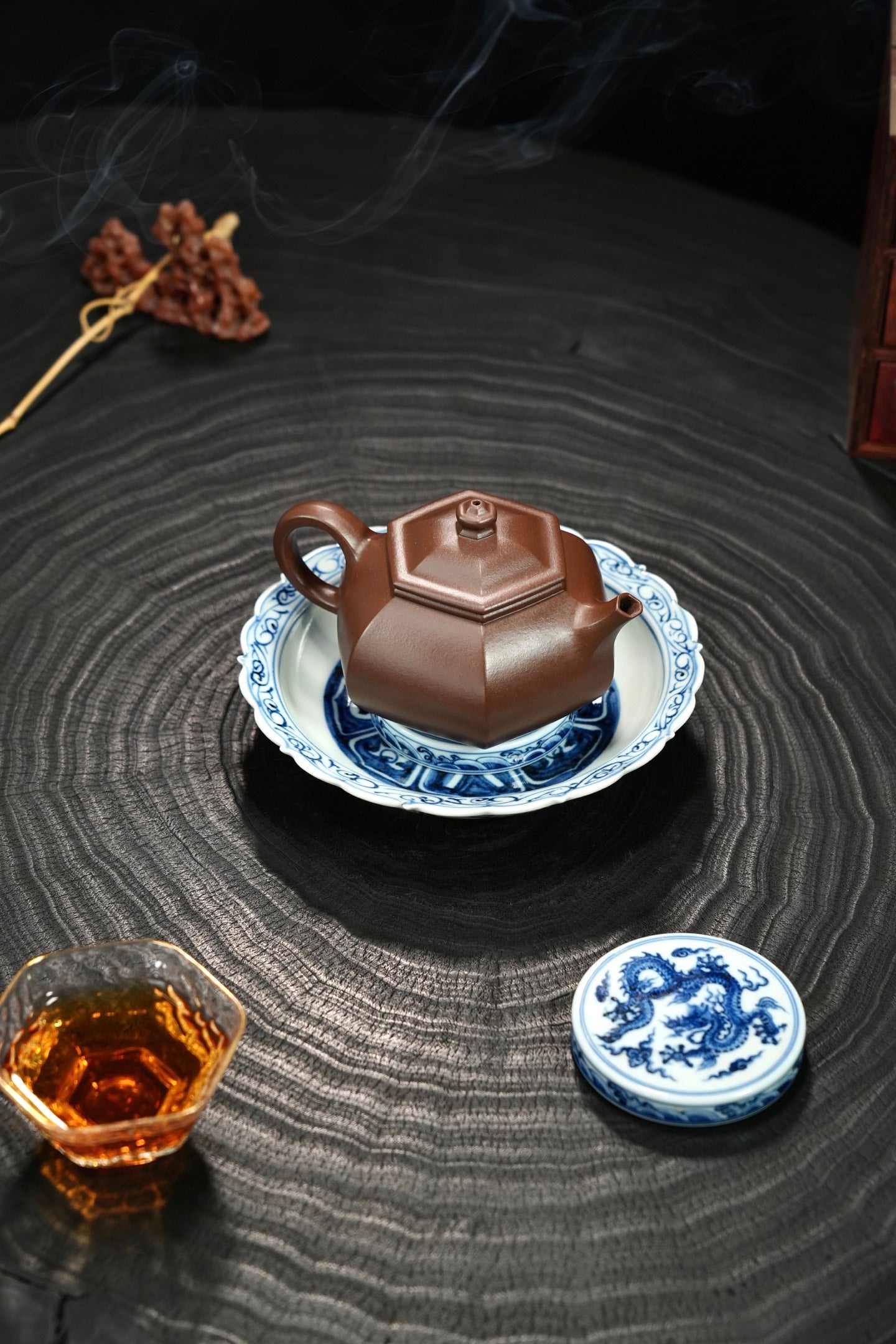 全手工【六方·寒江】 原矿极品底槽清·220cc·9孔  实用器爆品👍，纯手工拍打泥片拼接而成形