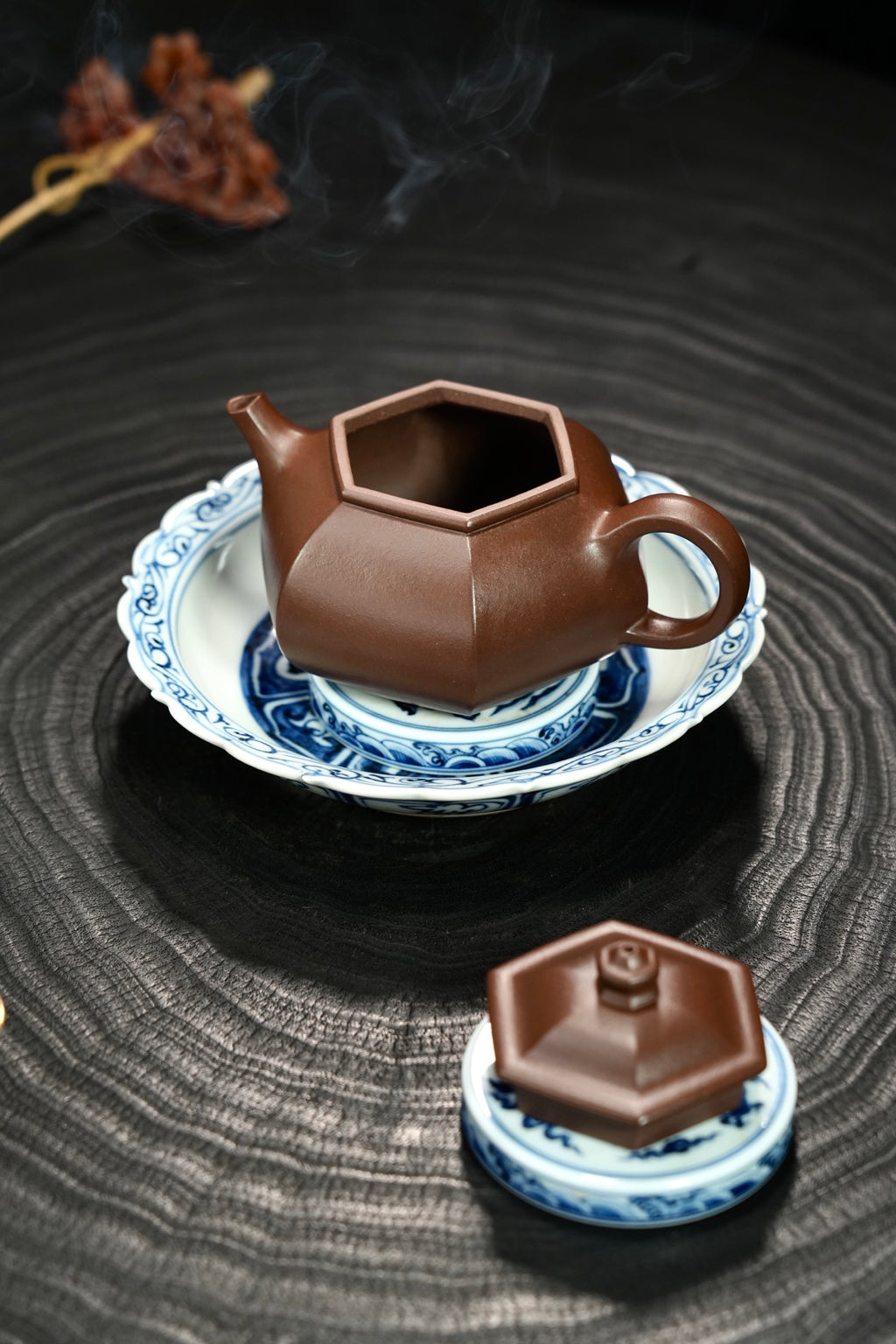 全手工【六方·寒江】 原矿极品底槽清·220cc·9孔  实用器爆品👍，纯手工拍打泥片拼接而成形