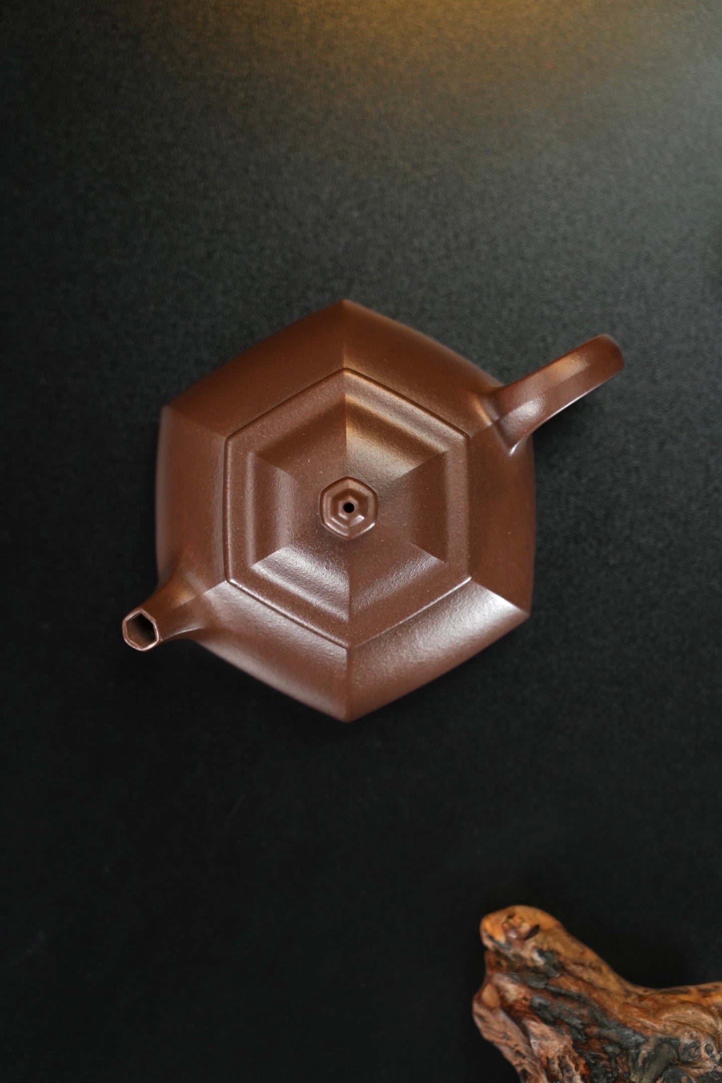 全手工【六方·寒江】 原矿极品底槽清·220cc·9孔  实用器爆品👍，纯手工拍打泥片拼接而成形