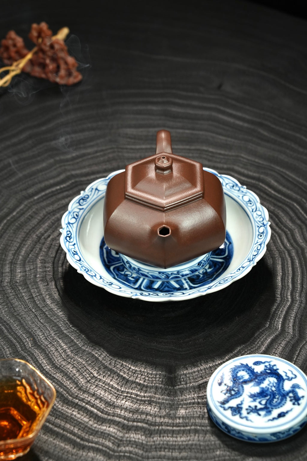 全手工【六方·寒江】 原矿极品底槽清·220cc·9孔  实用器爆品👍，纯手工拍打泥片拼接而成形