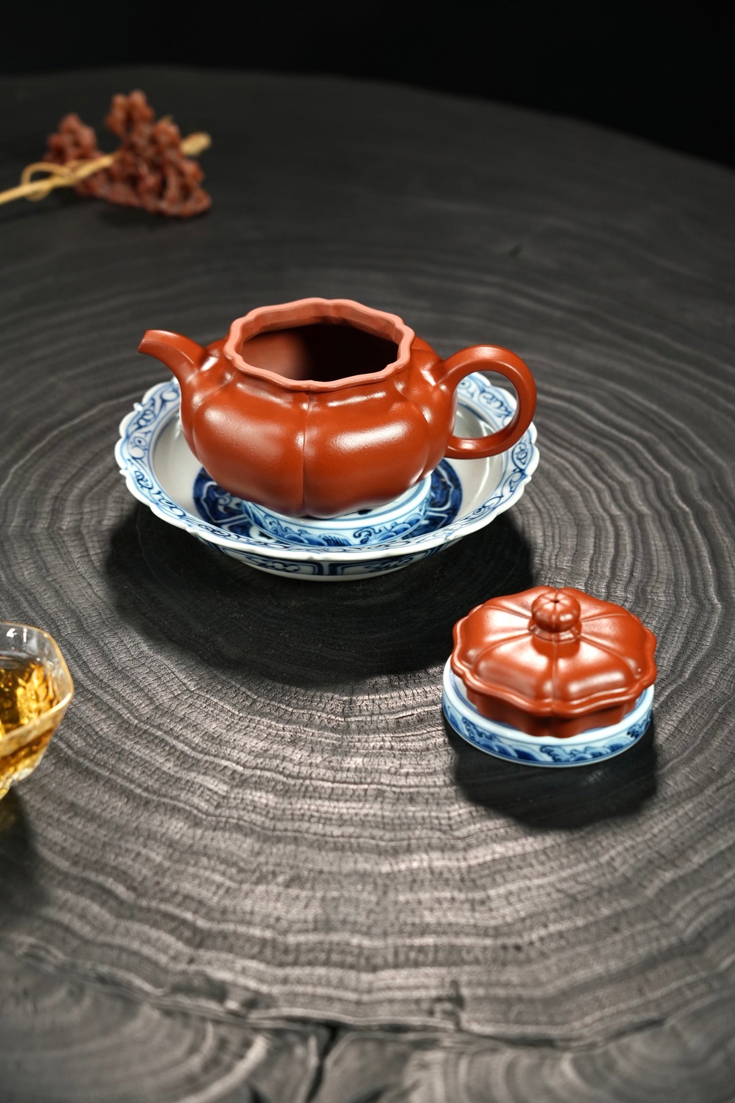 全手工【葵仿古·摹古器】 原矿极品朱泥·240cc·7孔