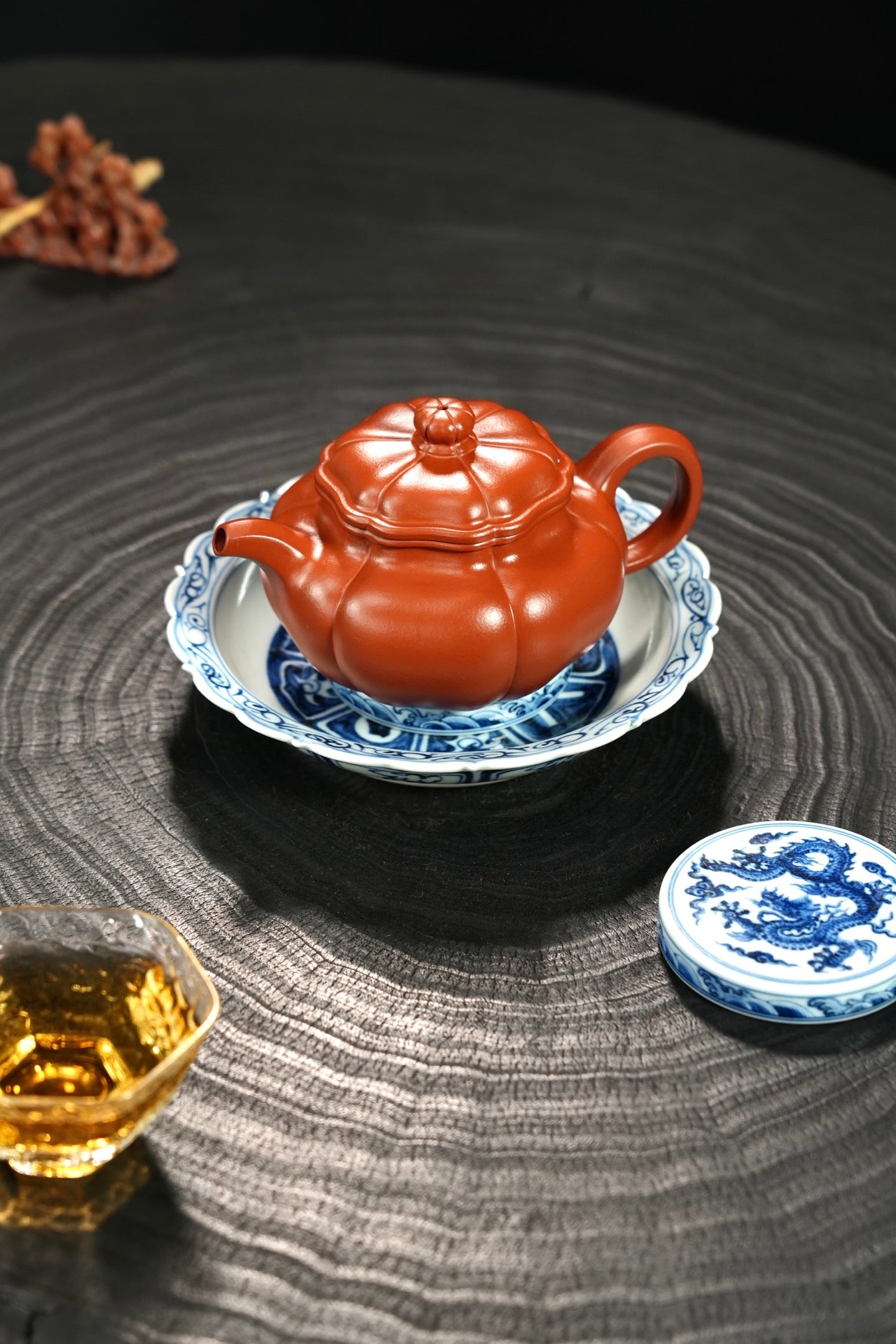 全手工【葵仿古·摹古器】 原矿极品朱泥·240cc·7孔