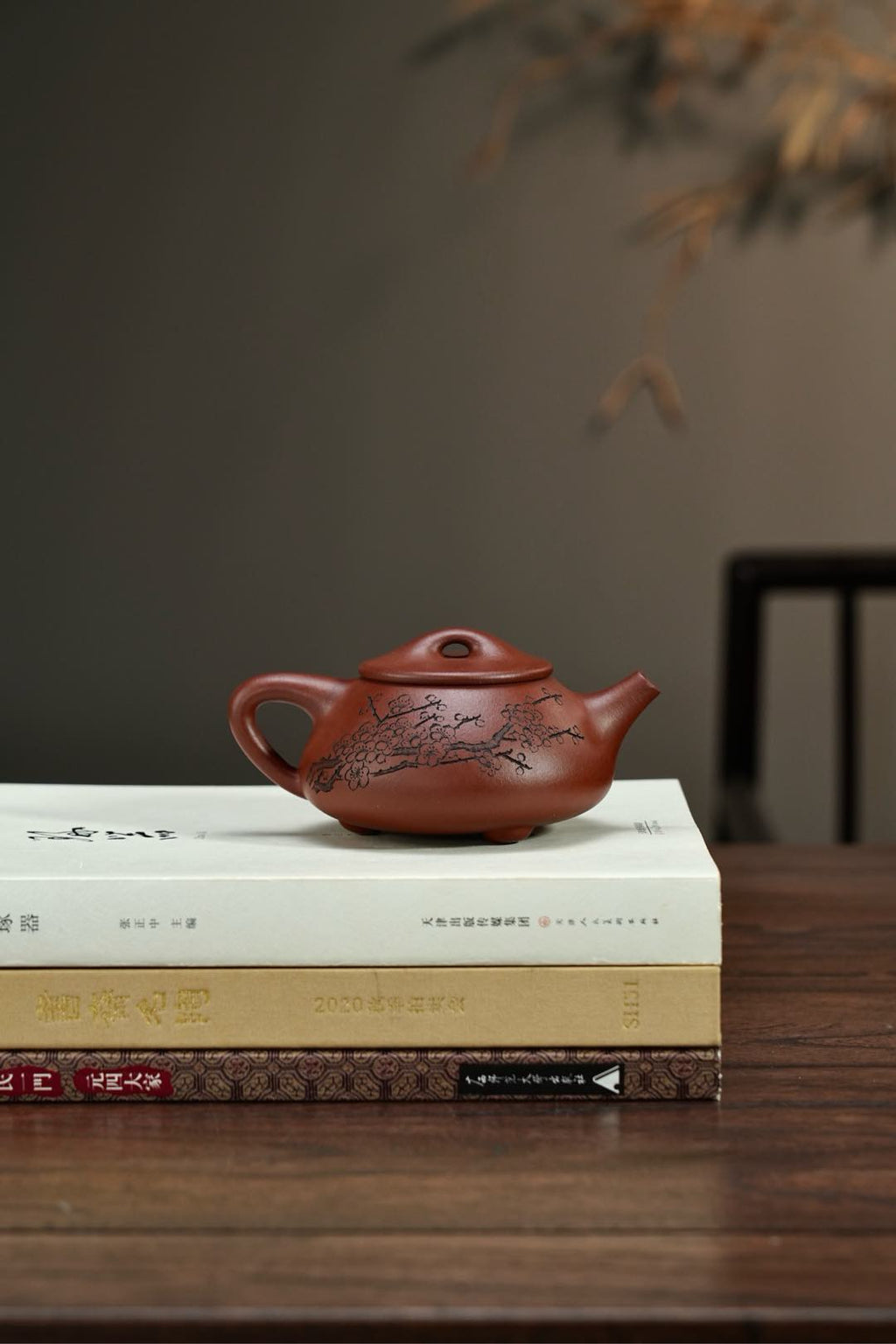 【景舟·石瓢】 原矿极品紫泥·240cc·14孔