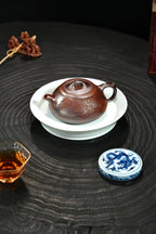 【饮月·摹古】 原矿极品老紫泥（柴烧）·260cc·14孔