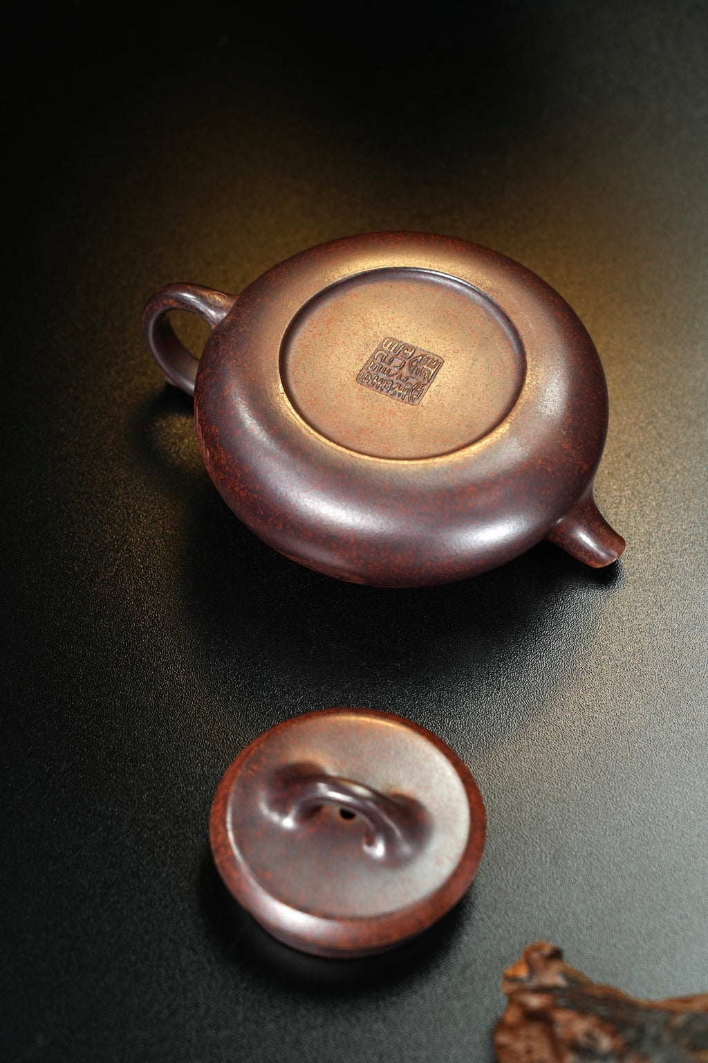 【饮月·摹古】 原矿极品老紫泥（柴烧）·260cc·14孔