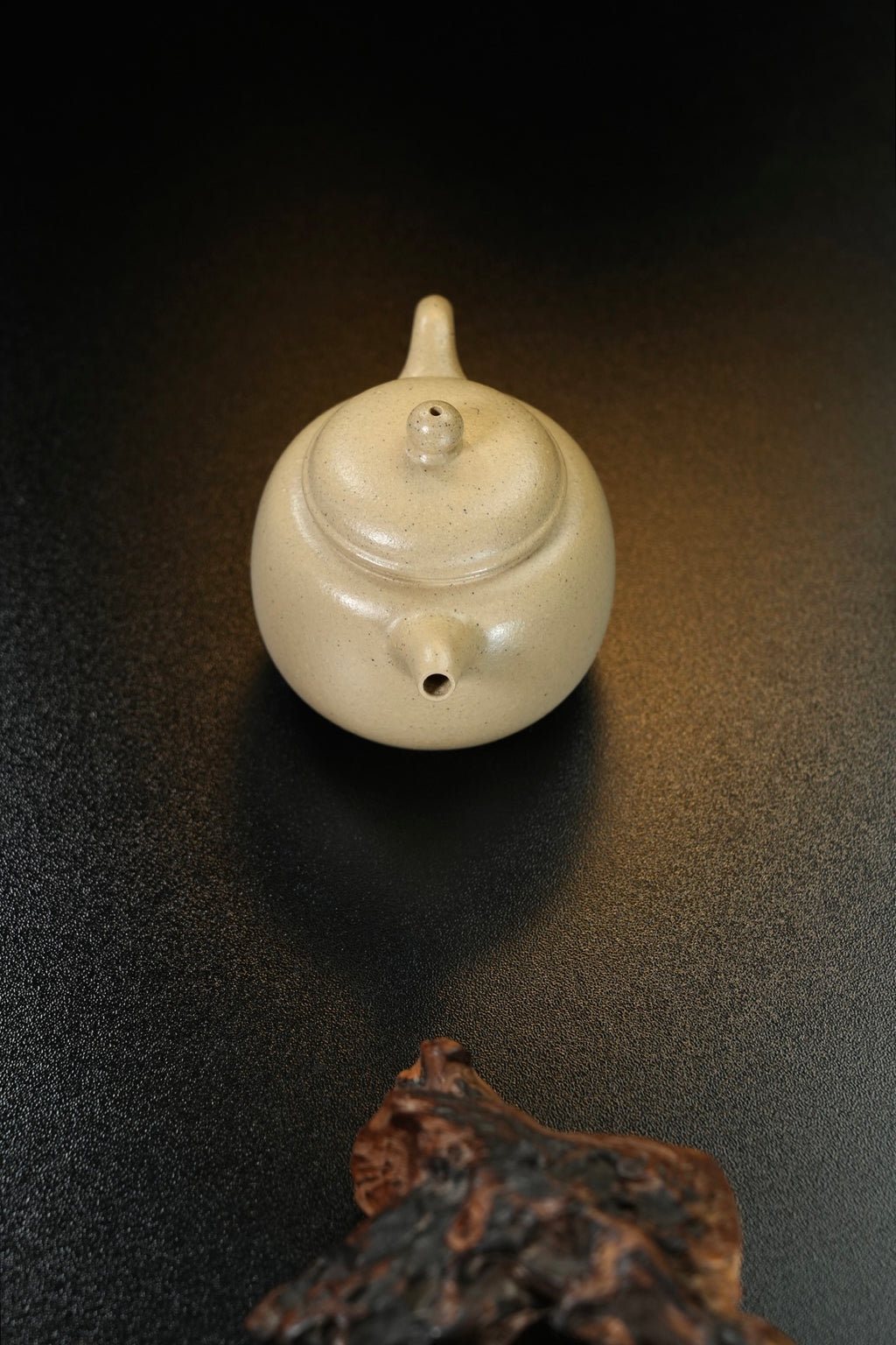 【匏尊·把玩器】 原矿优质本山绿泥·110cc·内推孔