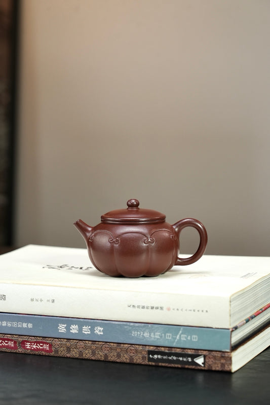 【如意·宝相】 原矿极品老紫泥·180cc·内推孔