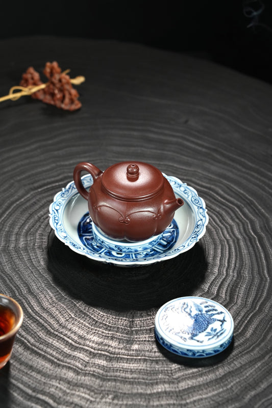 【如意·宝相】 原矿极品老紫泥·180cc·内推孔