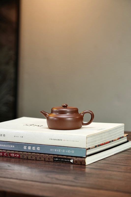 【致扑·摹古】 原矿极品老紫泥·150cc·内推孔