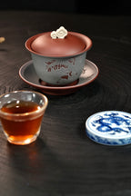 茶客必入👍【如意盖碗】 原矿优质紫泥（粉浆段泥）·200cc