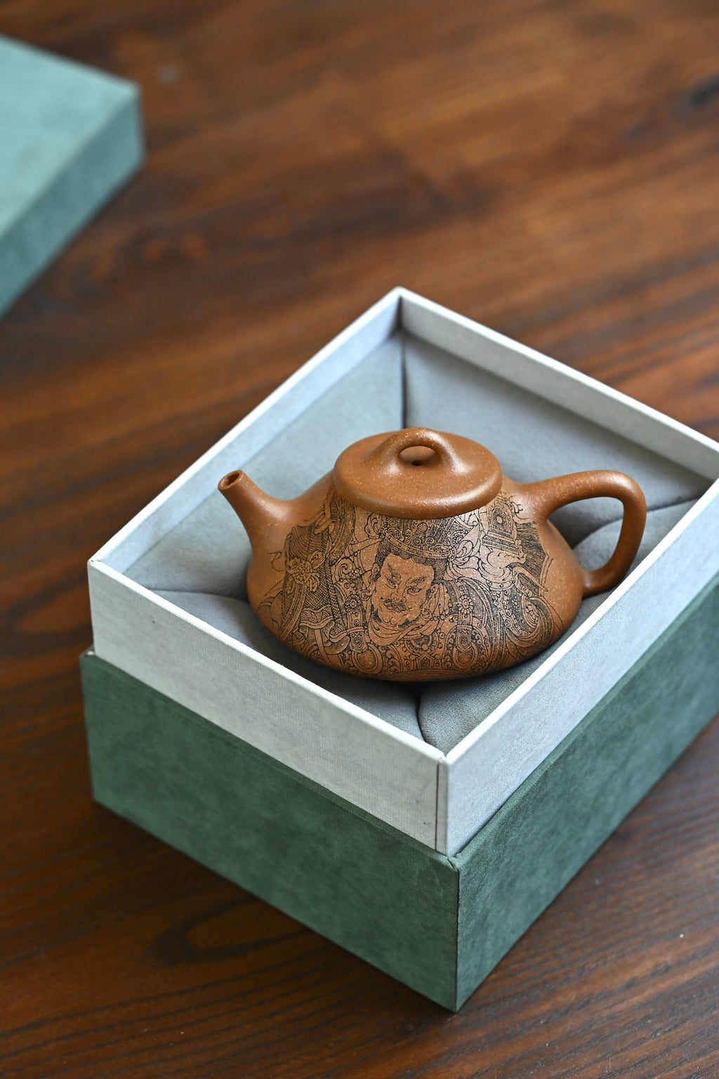子冶石瓢·全手工 /实力派张秋云作品，陈鑫刻绘 容量200cc/原矿老段