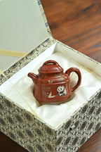 四方竹鼎·全手工  /大拍陶手雷罡作品（师承范伟群）/容量130cc/家藏朱泥