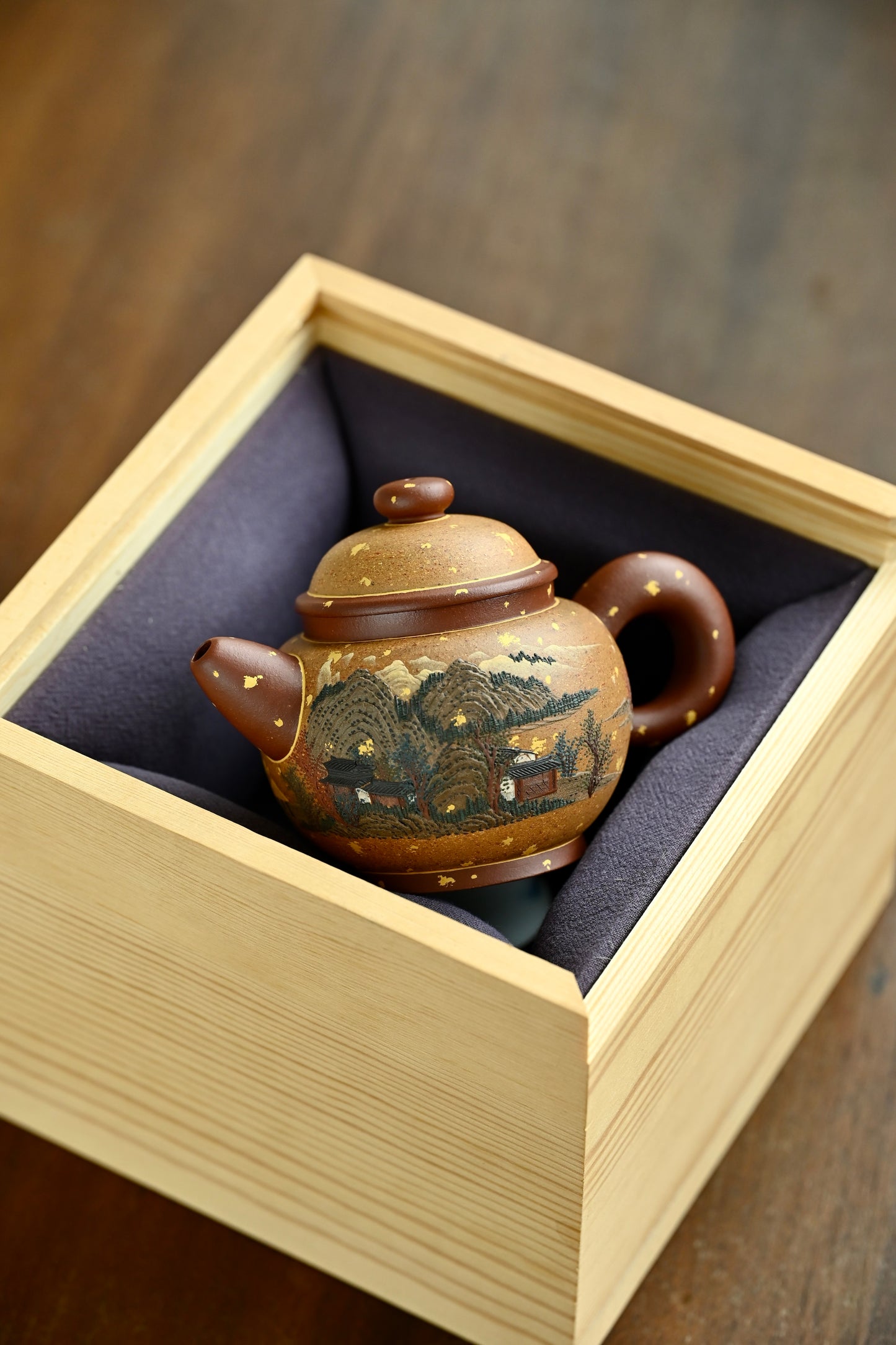 道洪珠圆·全手工 /六届全手工大赛一等奖高工施昌作品 /容量210cc/原矿底槽清
