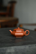 大彬六方·全手工 /多届全手工大赛二等奖大拍陶手吴涛作品/容量200cc/家藏朱泥