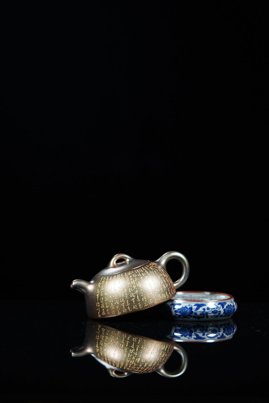 一器藏心经·紫砂纳万福｜郑求标大师｜心经至尊臻品【小心经半月壶】原矿极品底槽清·200cc