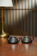 一器藏心经·紫砂纳万福｜郑求标大师｜心经+吉祥经至尊臻品【子冶石瓢壶】原矿极品朱泥还原烧·180cc
