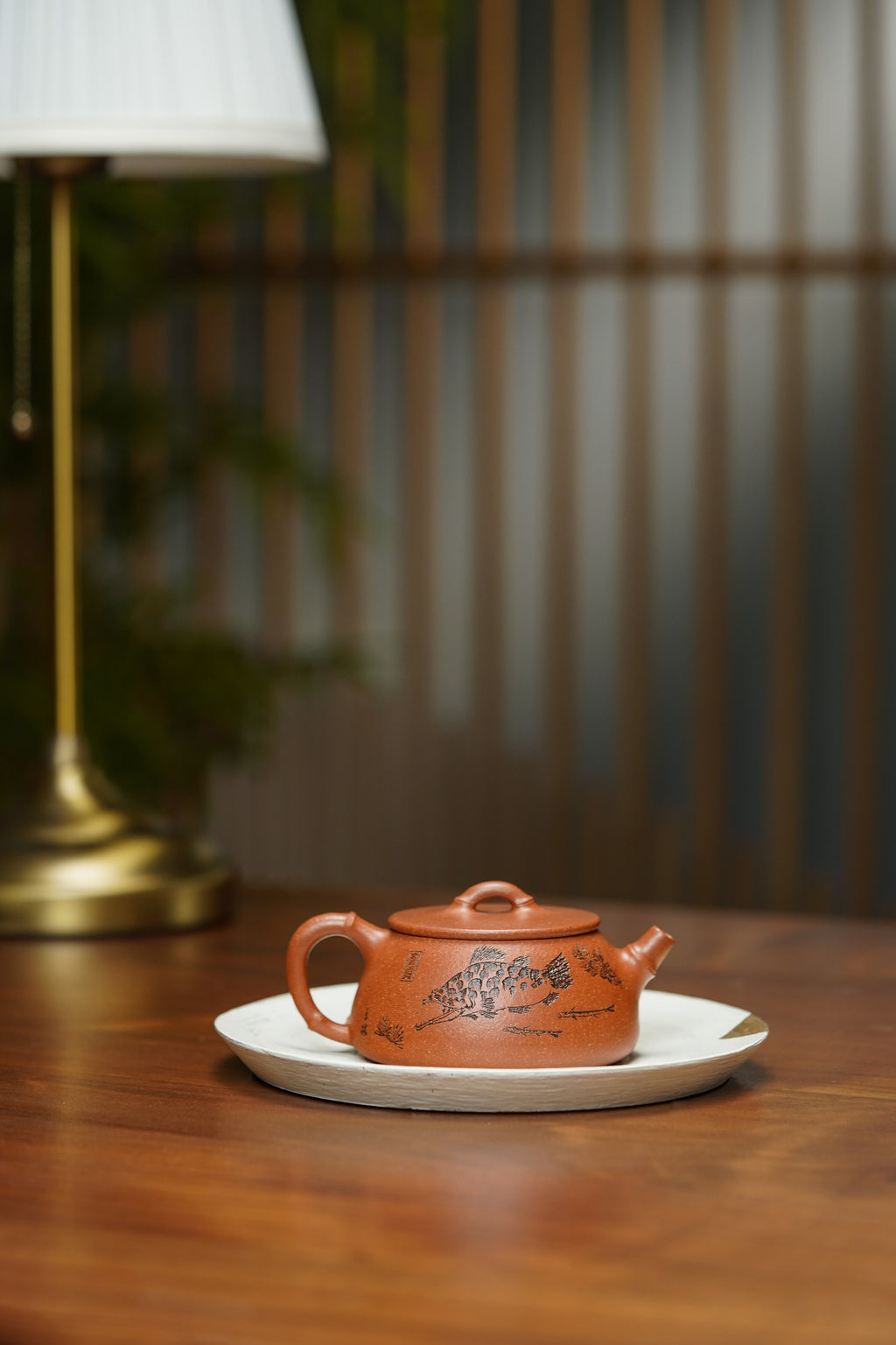 范泽锋大师高徒·省大师邱爽紫砂潜力重器【竹节大口石瓢壶】原矿优质金降坡·190cc