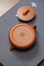 范泽锋大师高徒·省大师邱爽紫砂潜力重器【竹节大口石瓢壶】原矿优质金降坡·190cc