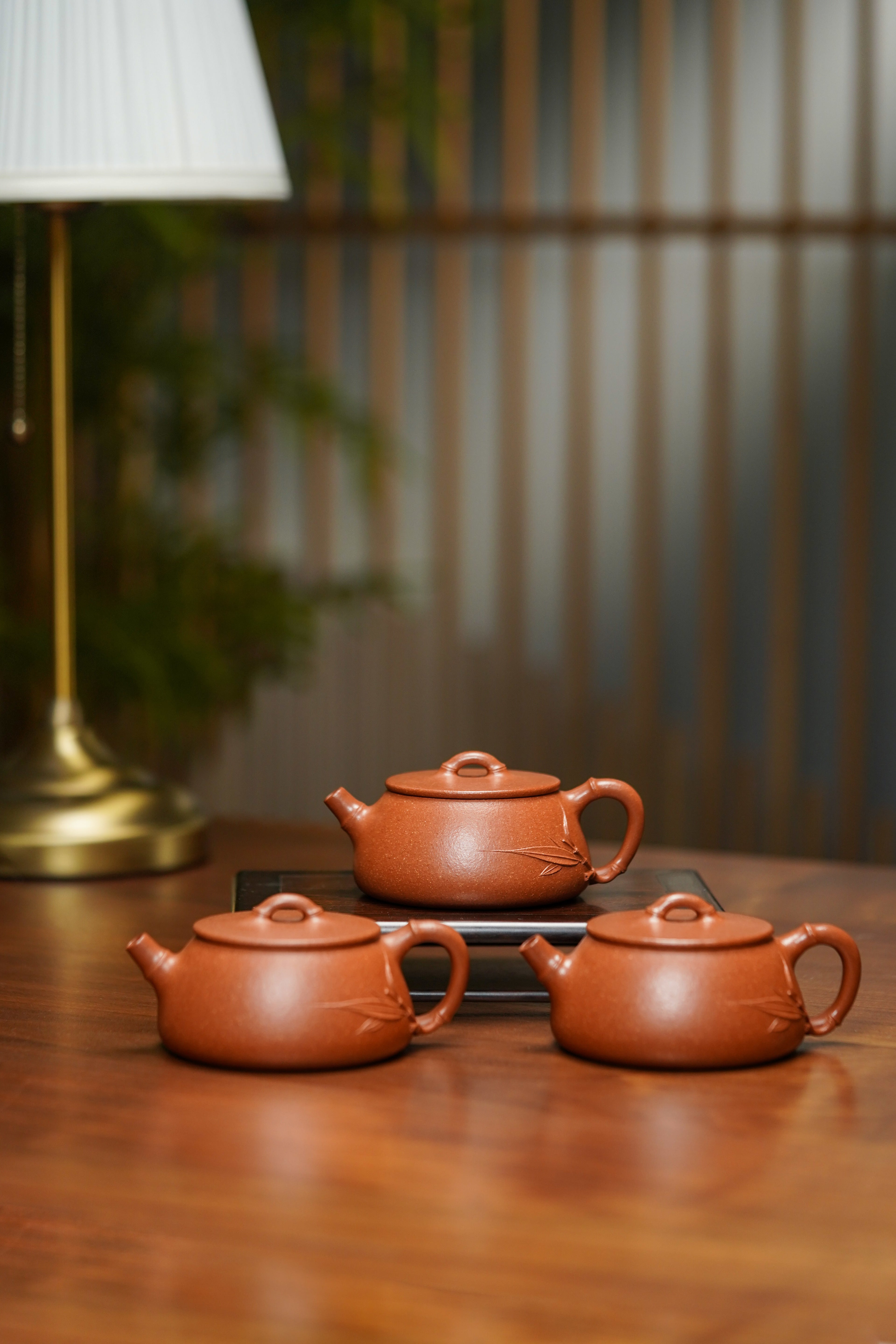 范泽锋大师高徒·省大师邱爽紫砂潜力重器【竹节大口石瓢壶】原矿优质金降坡·190cc