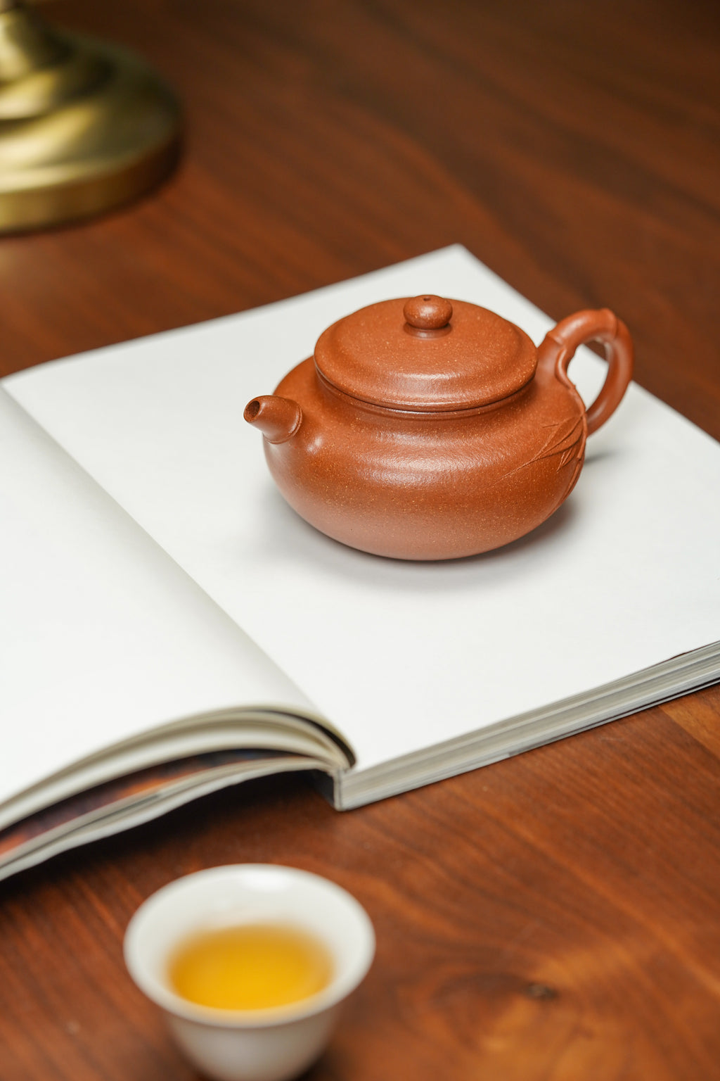 范泽锋大师高徒·省大师邱爽紫砂潜力重器【竹节仿古壶】原矿优质降坡泥·260cc