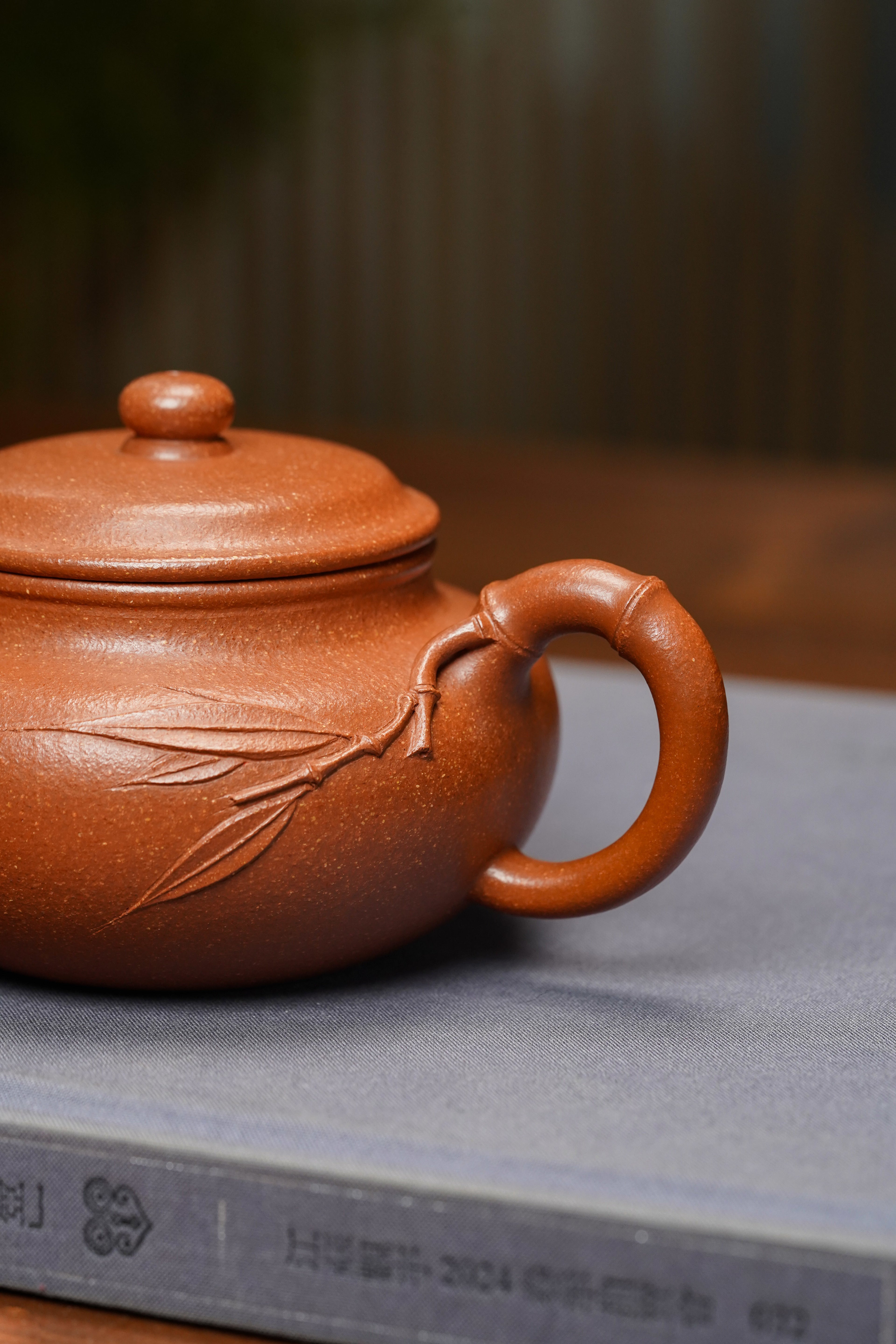 范泽锋大师高徒·省大师邱爽紫砂潜力重器【竹节仿古壶】原矿优质降坡泥·260cc