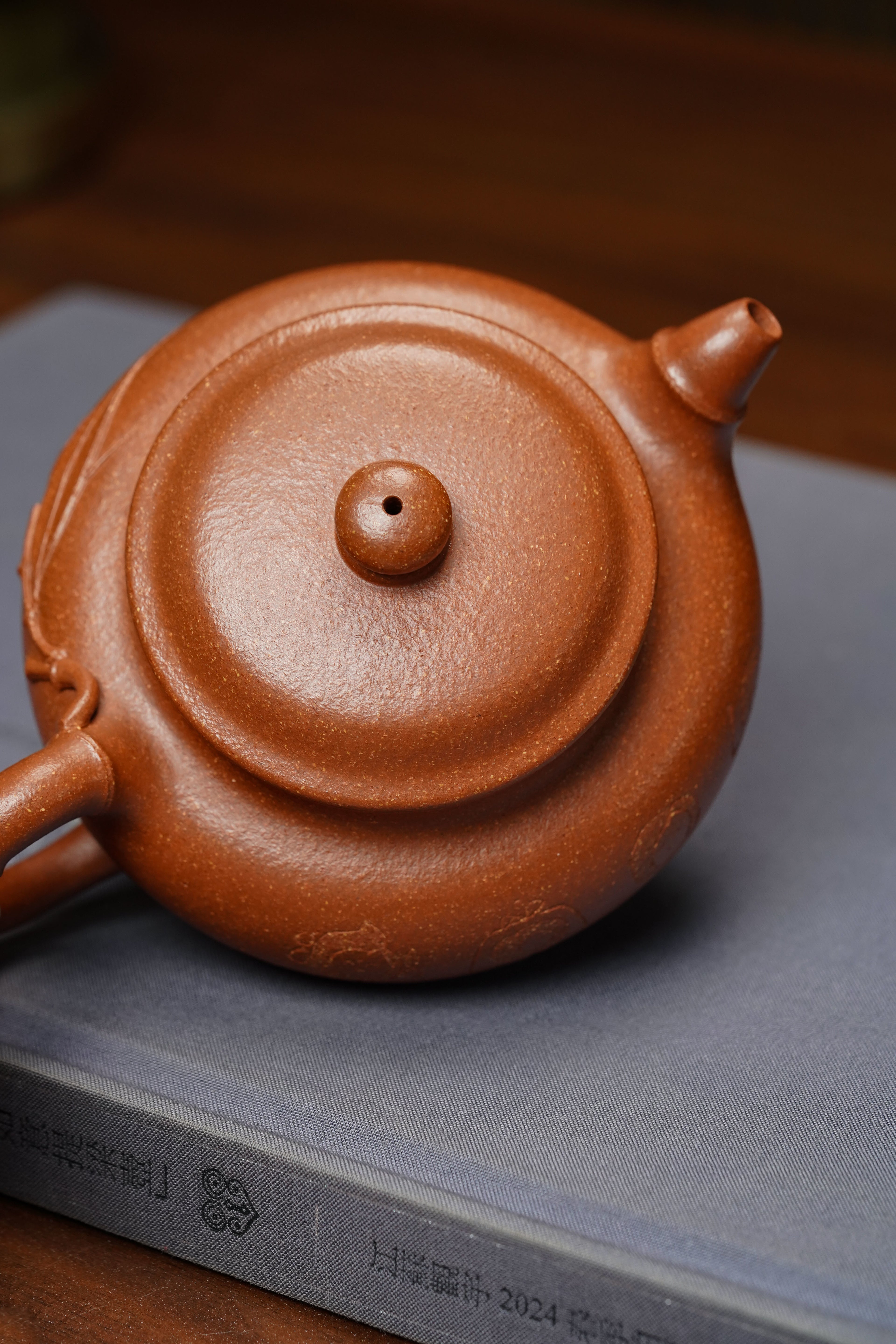 范泽锋大师高徒·省大师邱爽紫砂潜力重器【竹节仿古壶】原矿优质降坡泥·260cc