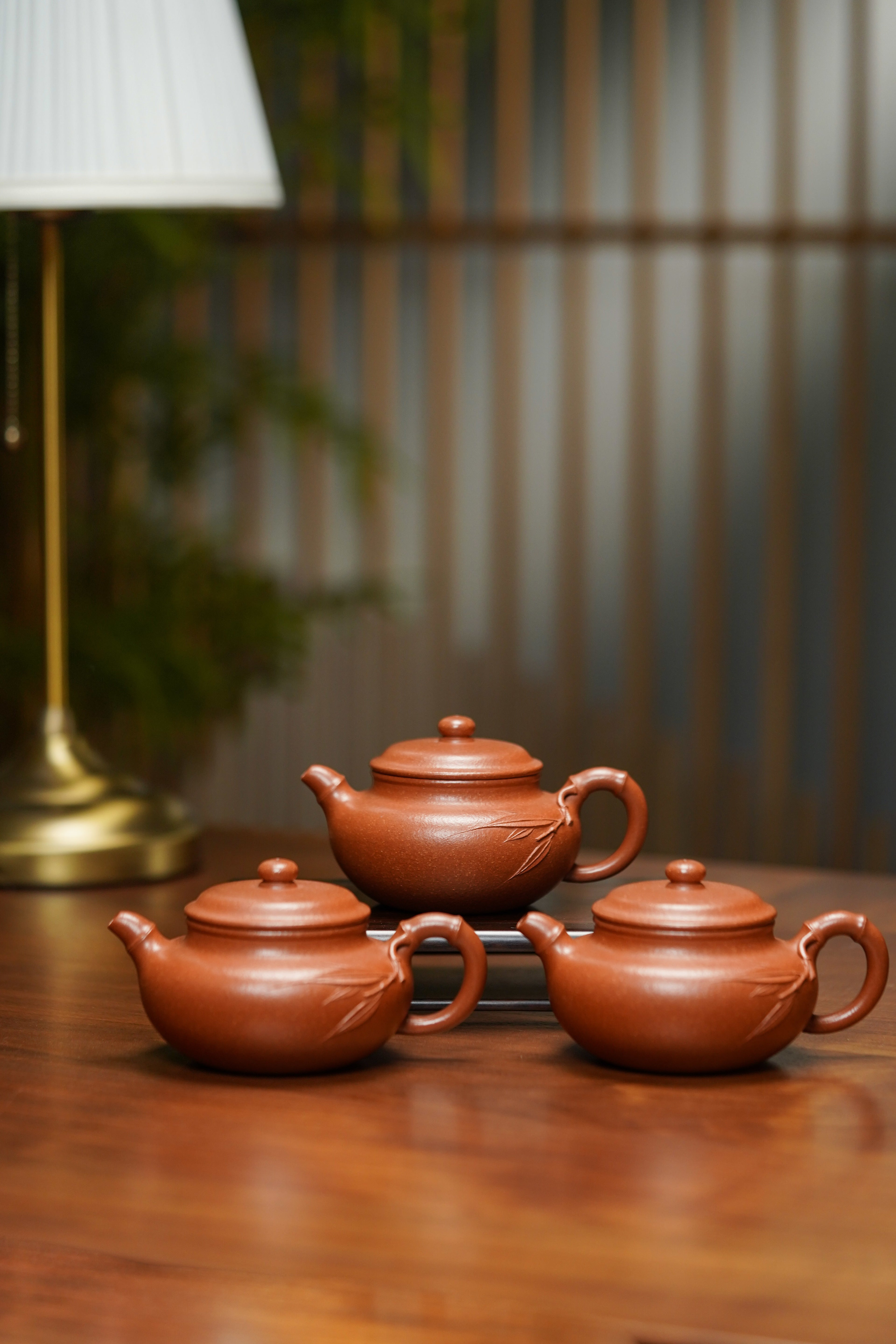 范泽锋大师高徒·省大师邱爽紫砂潜力重器【竹节仿古壶】原矿优质降坡泥·260cc