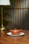 范泽锋大师高徒·省大师邱爽紫砂潜力重器【一粒珠壶】原矿优质金降坡·220cc