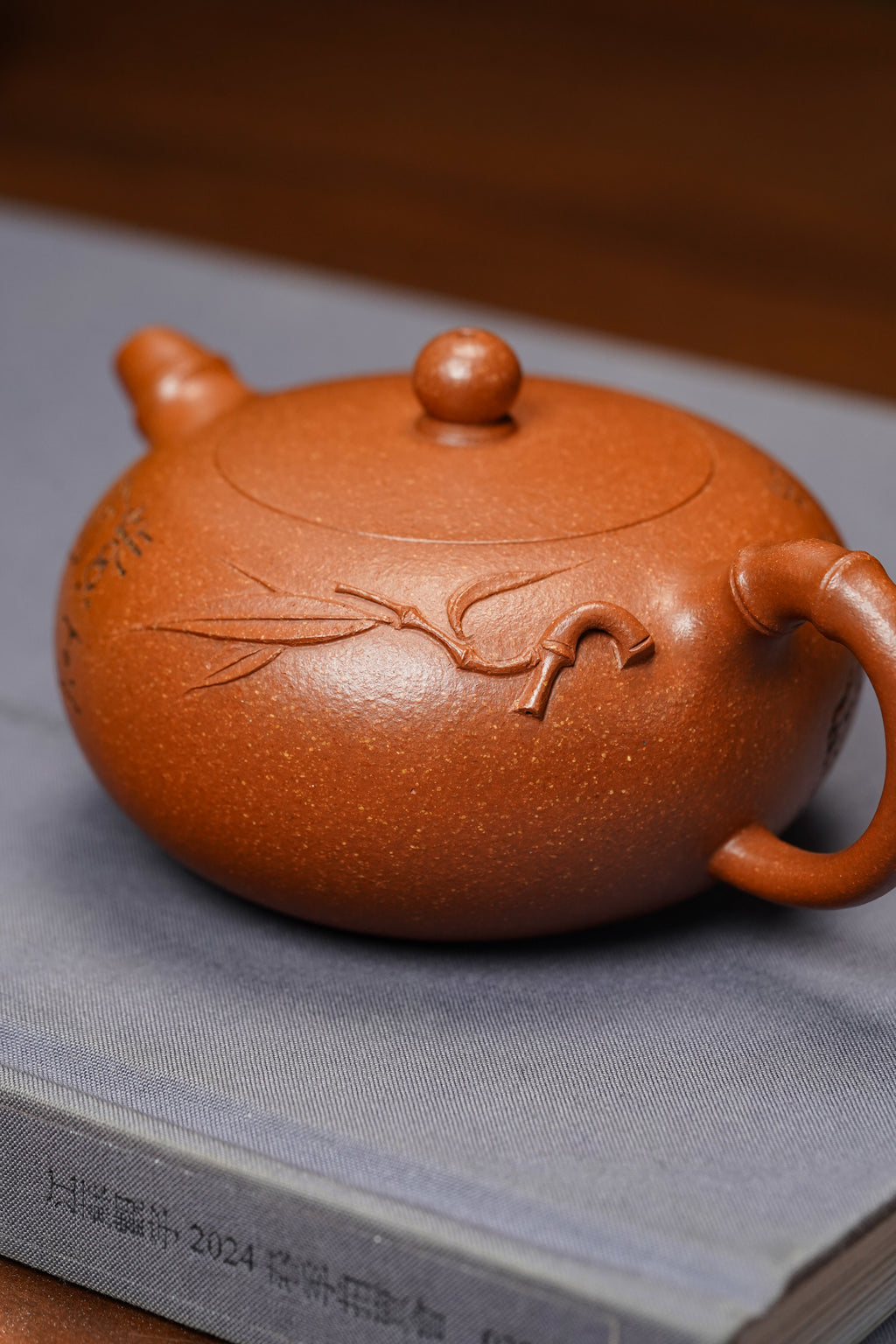 范泽锋大师高徒·省大师邱爽紫砂潜力重器【一粒珠壶】原矿优质金降坡·220cc