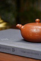 范泽锋大师高徒·省大师邱爽紫砂潜力重器【一粒珠壶】原矿优质金降坡·220cc
