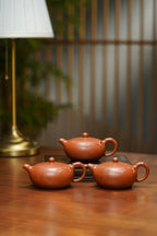 范泽锋大师高徒·省大师邱爽紫砂潜力重器【一粒珠壶】原矿优质金降坡·220cc