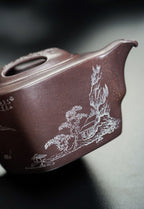 储立之大师｜中国陶瓷艺术终身成就奖获得者｜典藏重器【四季平安壶】原矿优质紫玉金砂·260cc