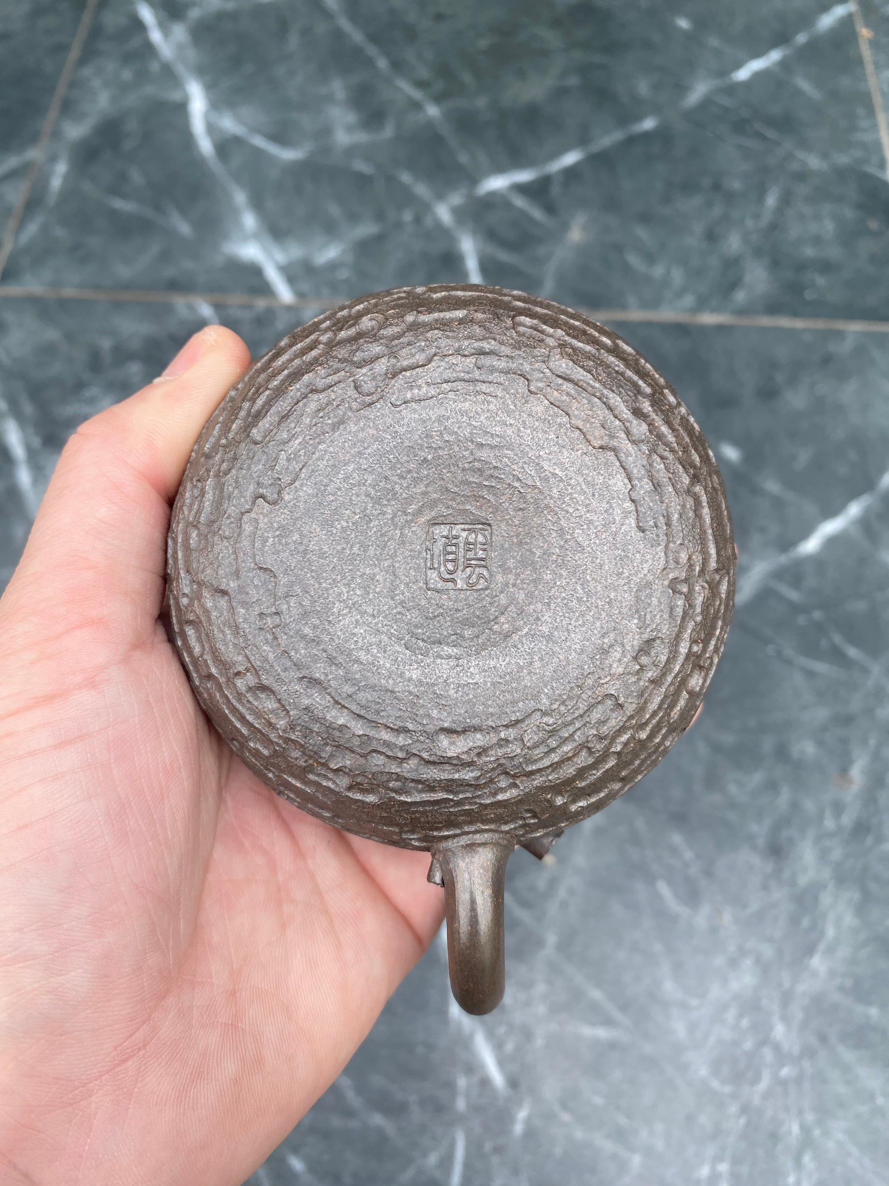 窑宝级柴烧孤品《太湖石趣》全手工制 原矿极品段泥柴烧·200cc