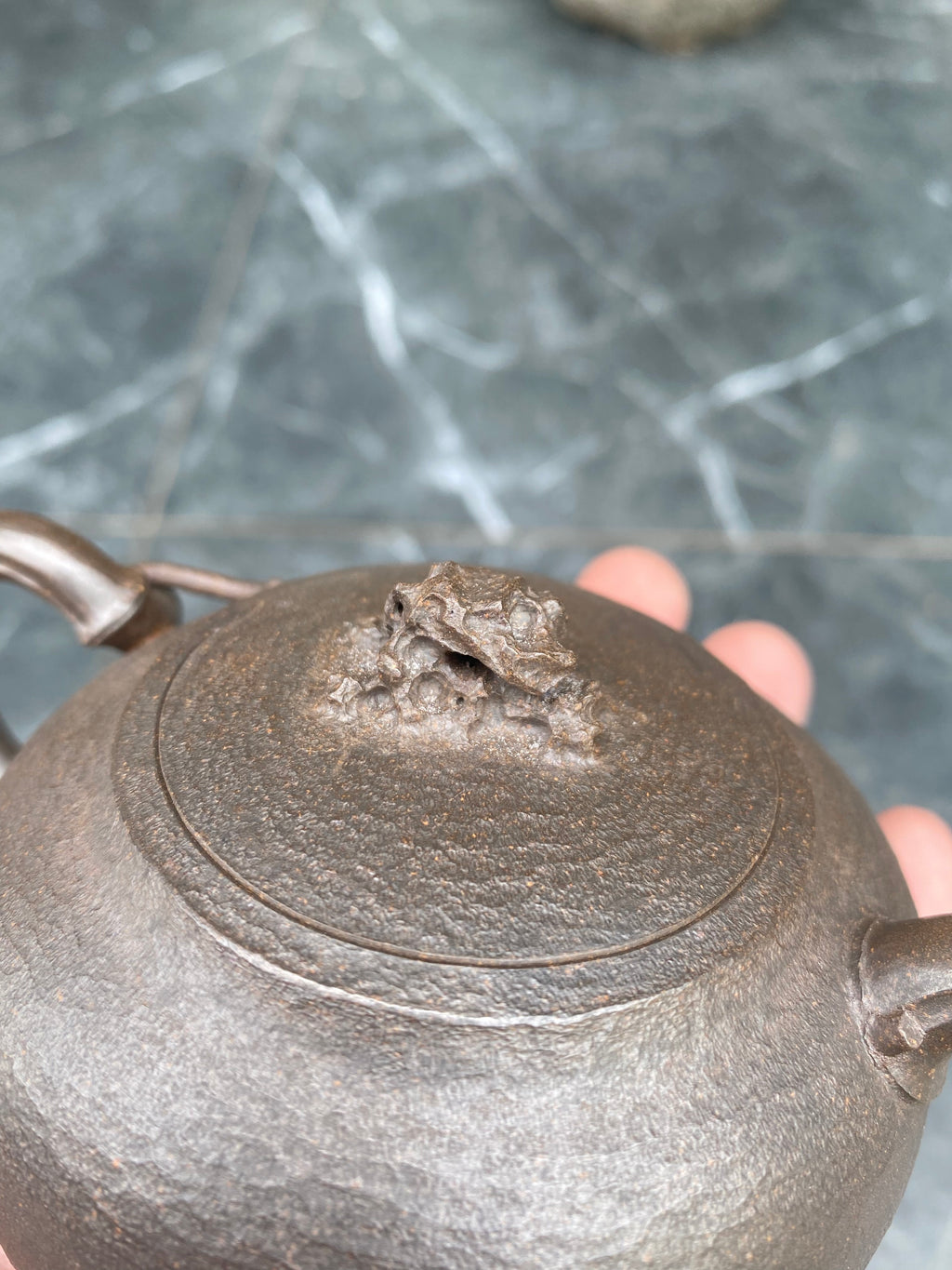 窑宝级柴烧孤品《太湖石趣》全手工制 原矿极品段泥柴烧·200cc
