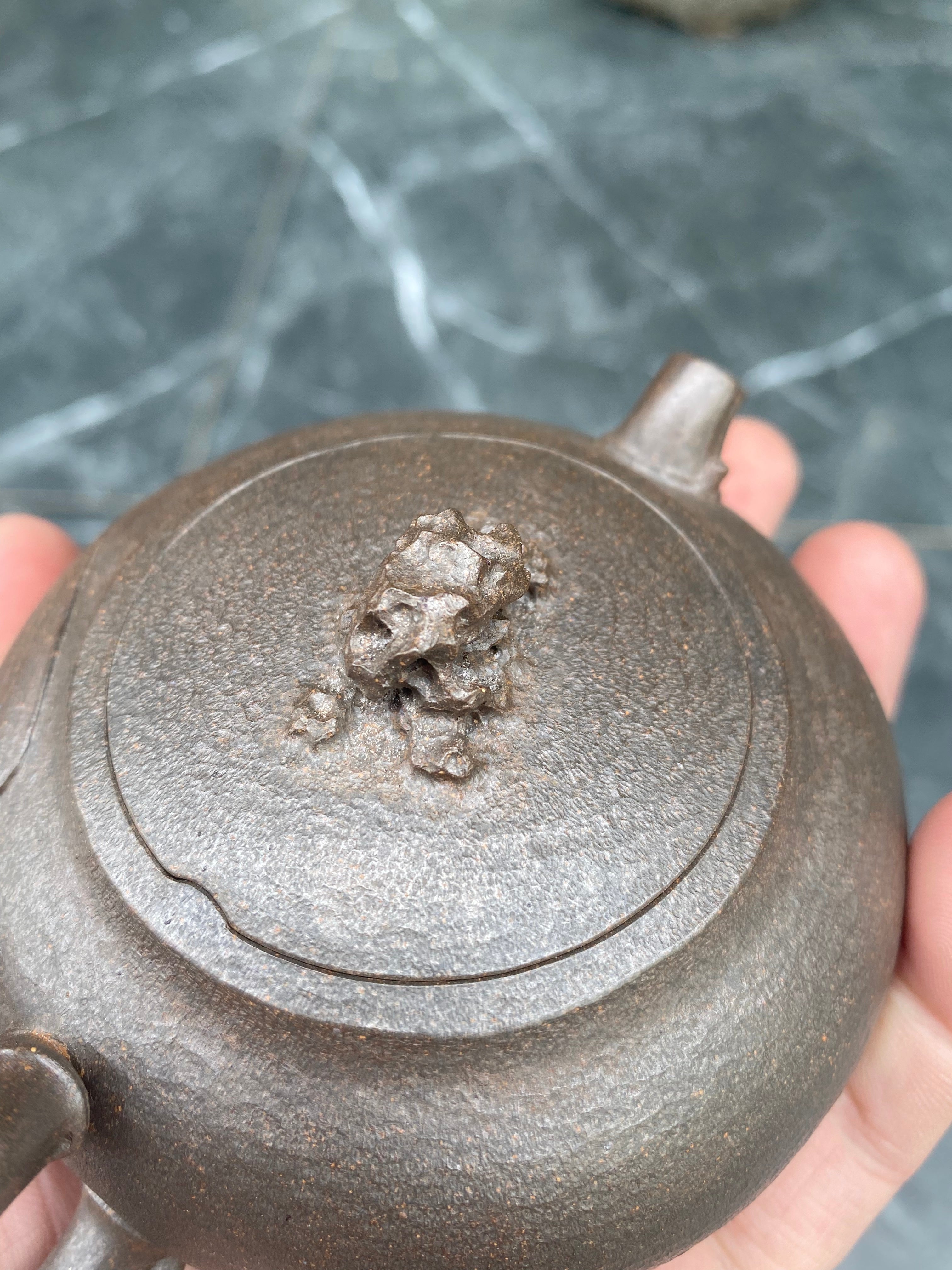 窑宝级柴烧孤品《太湖石趣》全手工制 原矿极品段泥柴烧·200cc