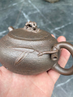 窑宝级柴烧孤品《太湖石趣》全手工制 原矿极品段泥柴烧·200cc